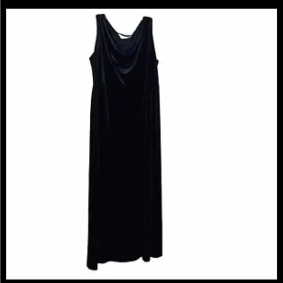 Outfit JPR Black Cowl Neck Whimsigoth Velvet Black 1X Dress Grunge Baby Doll - Picture 1 of 11